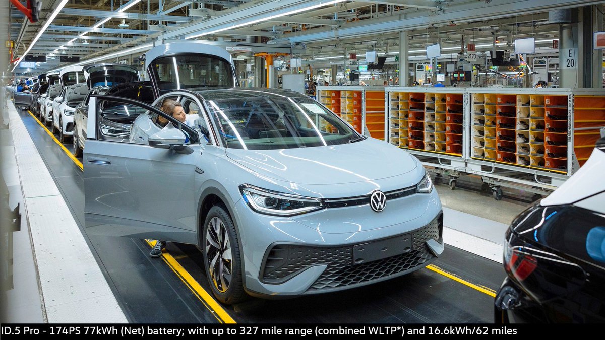 Impressive⚡️: In 2022, a total of 218,000 e-vehicles (BEV) were built at the #VW plant in #Zwickau - around 38,000 vehicles more than in 2021. Currently, an average of 1,400 BEVs are built every day - way to go #emobility! #VWID3 #VWID4 #VWID5 #AudiQ4etron #CupraBorn
