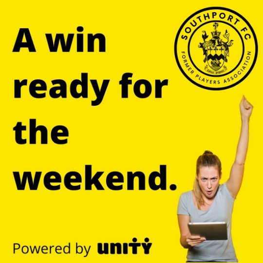 ℙ𝕝𝕒𝕪 𝕥𝕙𝕖 𝕨𝕖𝕖𝕜𝕝𝕪 𝕦𝕟𝕚𝕥𝕪 𝕝𝕠𝕥𝕥𝕖𝕣𝕪
Support <a href="/SouthportYouth/">Southport FC Community Teams</a> and @southport_lfc for just £1 per week.
£25,000 🅃🄾🄿 🄿🅁🄸🅉🄴 
£1,000 second prize, 
£250 third prize.
𝗝𝗼𝗶𝗻 𝗻𝗼𝘄: Sfc1888.uk/lottery