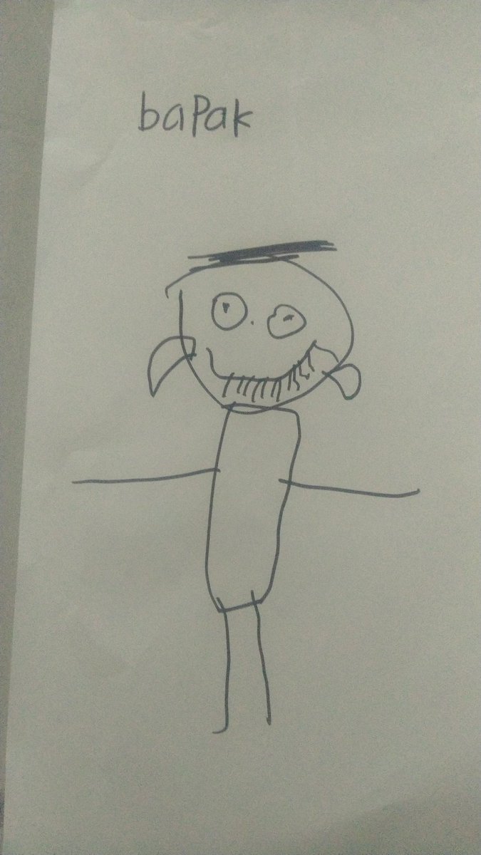 Dilukis sama anakku 😁😁