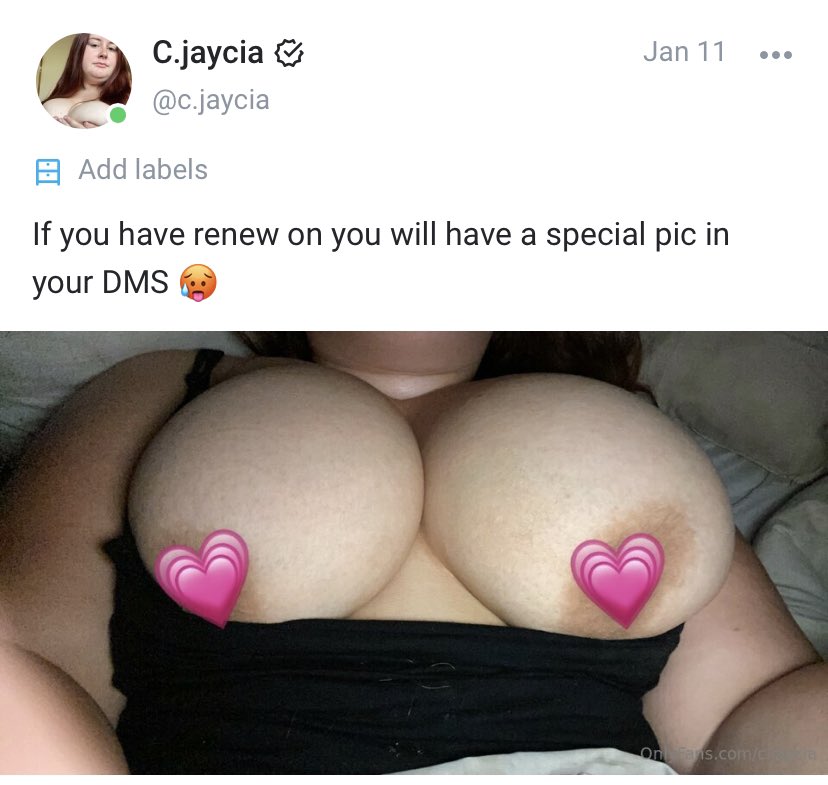 JayciaMay's tweet photo. Come subscribe anyone who has renew on will get 🥵 free titty pics each month #onlyfans #thick #titties #comesub https://t.co/QdIPh1r0L6