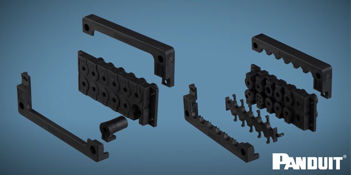 SalesOutsourceS's tweet photo. Brand new from Panduit, Cable Entry Systems. Save valuable installation time by reducing  hole punches to just one, up tp 80% labour saving. More information here: https://t.co/X9qBGVWuzy https://t.co/ny9NaV7Me9