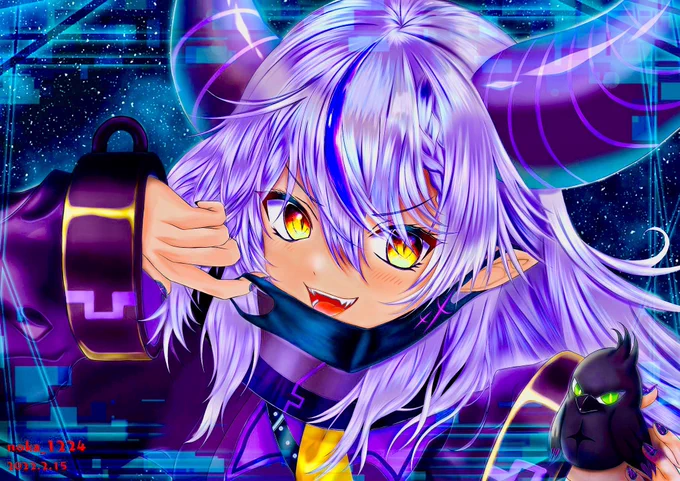 #絵を彩度100にすると超派手これは色の暴力www特に最後の凶悪すぎるwwwwww 
