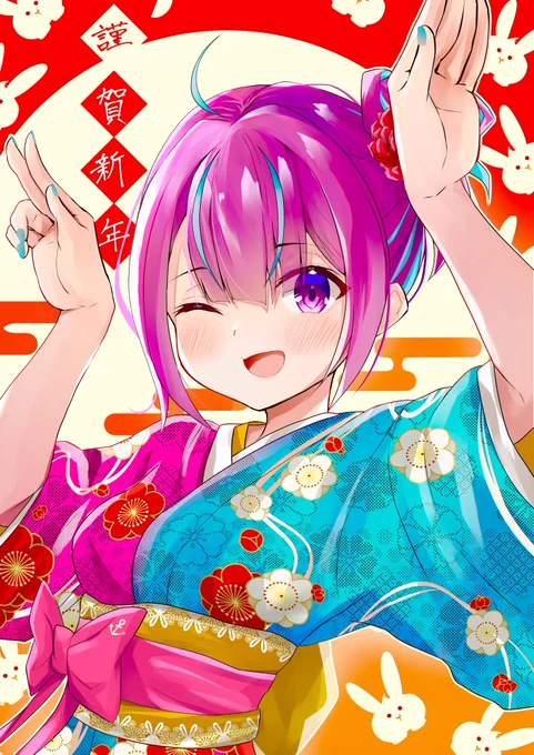 #絵を彩度100にすると超派手元々再度もりもりまんだけど結構変わるね 