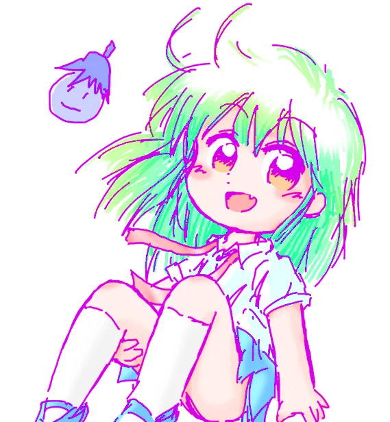 なるほど・・・(何が?) #絵を彩度100にすると超派手 