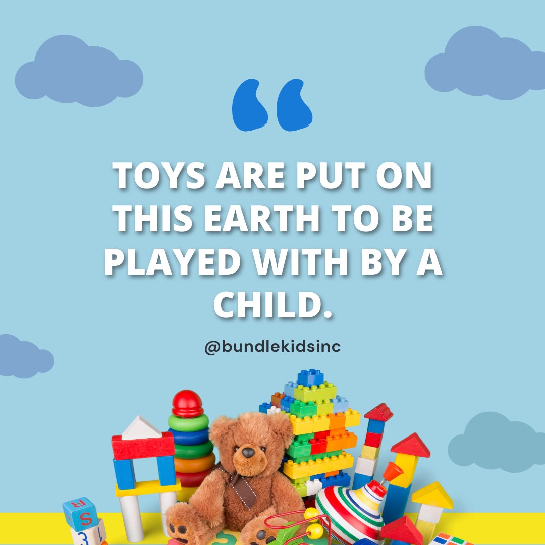 'Toys are put on this Earth to be played with by a child.'
...
👉🏻For more visit the website: bundlekids.com
---
#motivation #motivationalquotes #motivationquote
#motivation101 #motivational #motivationoftheday
#toddler #toddlerfashion #toddlerstyle