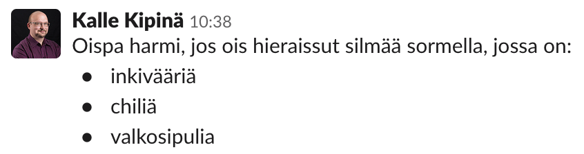 Tunnelmia tämänpäiväisestä Teams-kokouksesta.