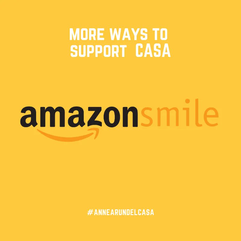 Make it a goal in 2023 to find new ways to support CASA 💛 One small change you can make is to shop online using AmazonSmile and know that a small portion of proceeds from your order help benefit our organization. 👉 Go smile.amazon.com and select Anne Arundel Cou…