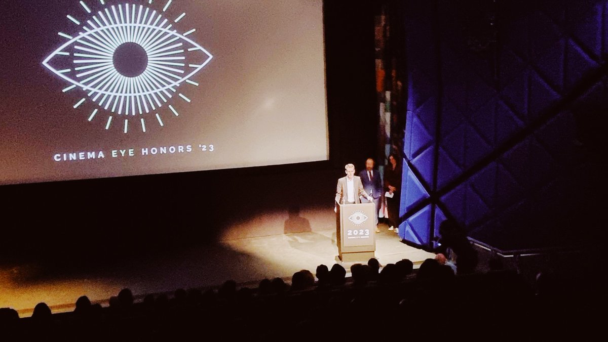 This was a lovely surprise last night. Such an honour to even be in the room with all those films and filmmakers.
Shout out to genius editor &amp; collaborator-in-chief <a href="/RupertHouseman/">Rupert Houseman</a>, super producers <a href="/ssolodko87/">ssolodko87</a> <a href="/odynsasha/">sasha odynova</a>, &amp; <a href="/unohelmersson/">Uno Helmersson</a> <a href="/dixipoppins/">Poppy Dixon</a> <a href="/TV_TopHat/">Top Hat Productions</a> <a href="/cinemaeyehonors/">Cinema Eye Honors</a>