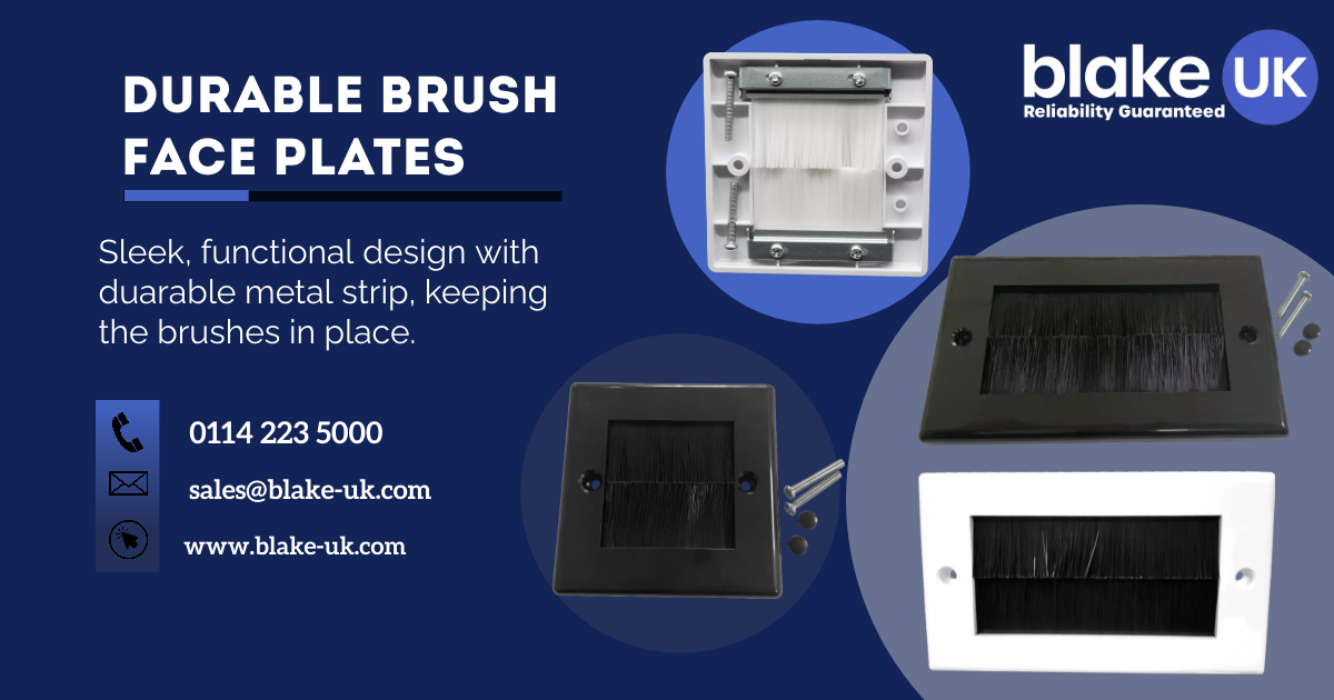 Durable Brush Face Plates - Designed with the installer in mind

Sleek, functional design with metal strip, keeping the brushes in place.

Take a look at our range: buff.ly/3Zw11Tr