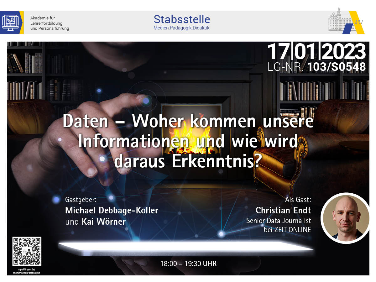 „Daten sind das Öl des 21.Jahrhunderts“? – Jedenfalls treiben sie die Entwicklung von #KI-Anwendungen wie #ChatGPT. Im Kamingespräch mit <a href="/c_endt/">Christian Endt</a> &amp; <a href="/Woe_Real/">Kai Wörner</a> thematisieren wir Herkunft &amp; Nutzung großer Datenmengen.
Hier anmelden: alp.dillingen.de/lehrgangs-such…
#twlz #BayernEdu <a href="/KM_Bayern/">Kultusministerium Bayern</a>