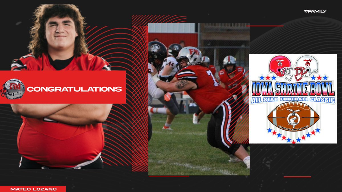 I am thrilled to announce that we have another Dawg who made the Iowa Shrine Bowl roster and will be playing in the All Star Game along with <a href="/TannerSettles3/">Tanner Settles</a> . We are proud of you, Mateo! Roll Hounds. #FaMily