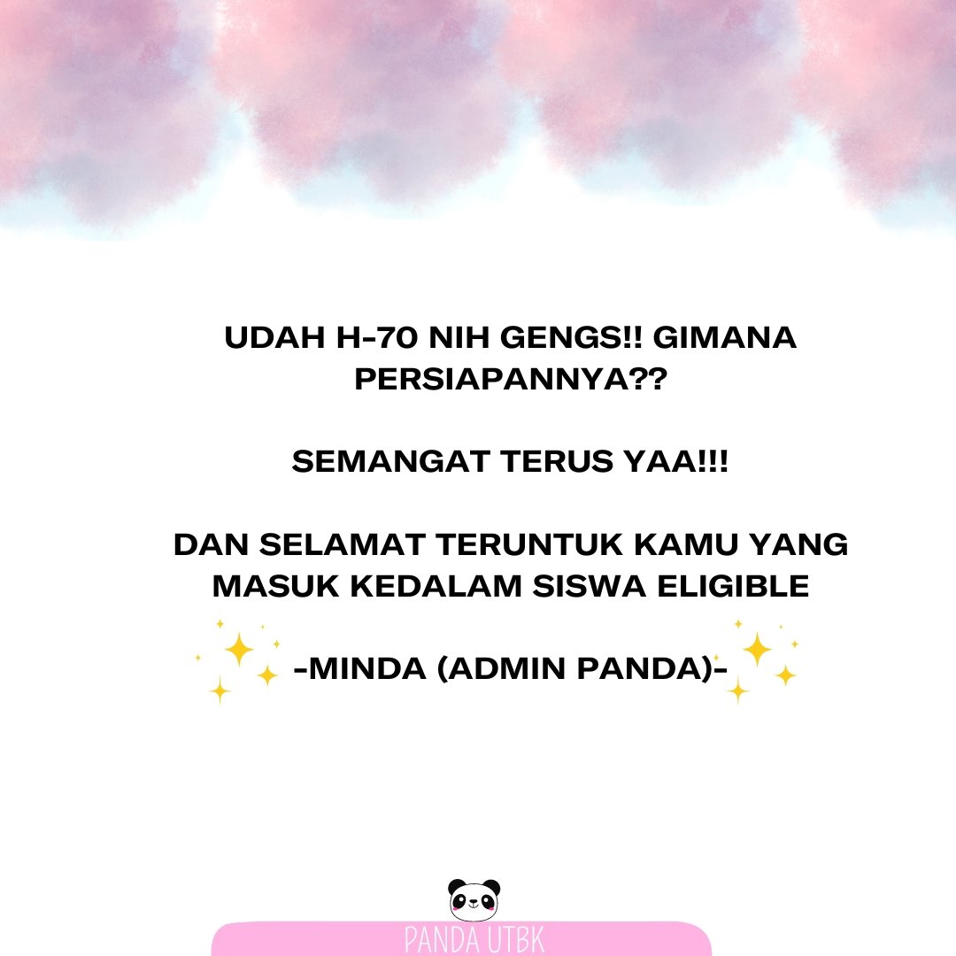 PandaUtbk's tweet photo. #SNBT2023 #ujiantulis #simakui https://t.co/h46CQPy00X
