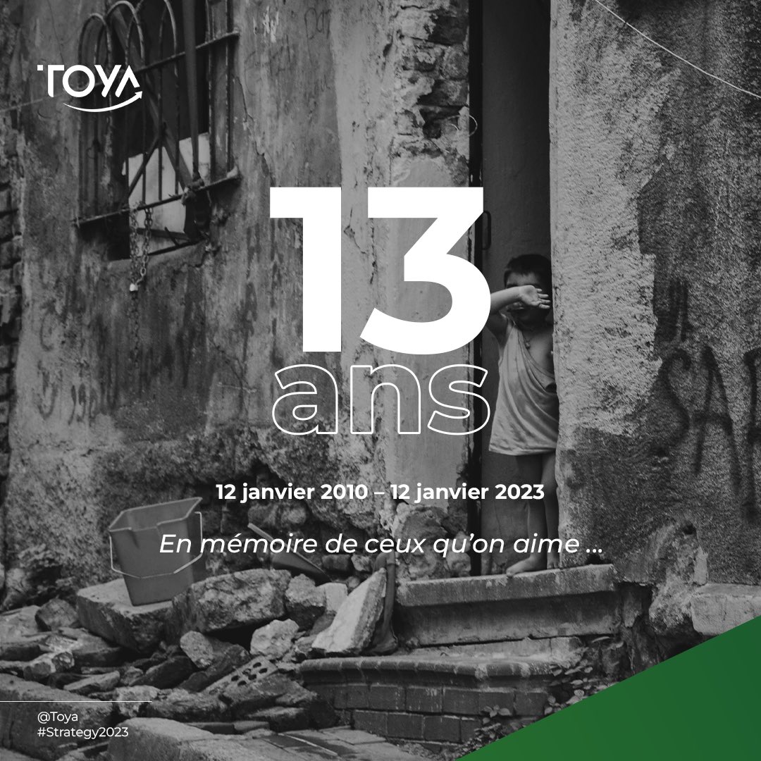 toyainc's tweet photo. 🕊 Devoir de mémoire 🕊

13ème anniversaire du "Goudougoudou" ; ce fut une nuit triste pour Haiti.

Une pensée spéciale pour ceux que nous avons perdus et pour ceux qu'on aime.

#Haiti #12janvier #TOYA https://t.co/i4VzmX7HXi