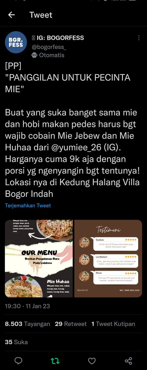 WulanS________'s tweet photo. @bogorfess_ Done mint https://t.co/TDiQvc0NPb