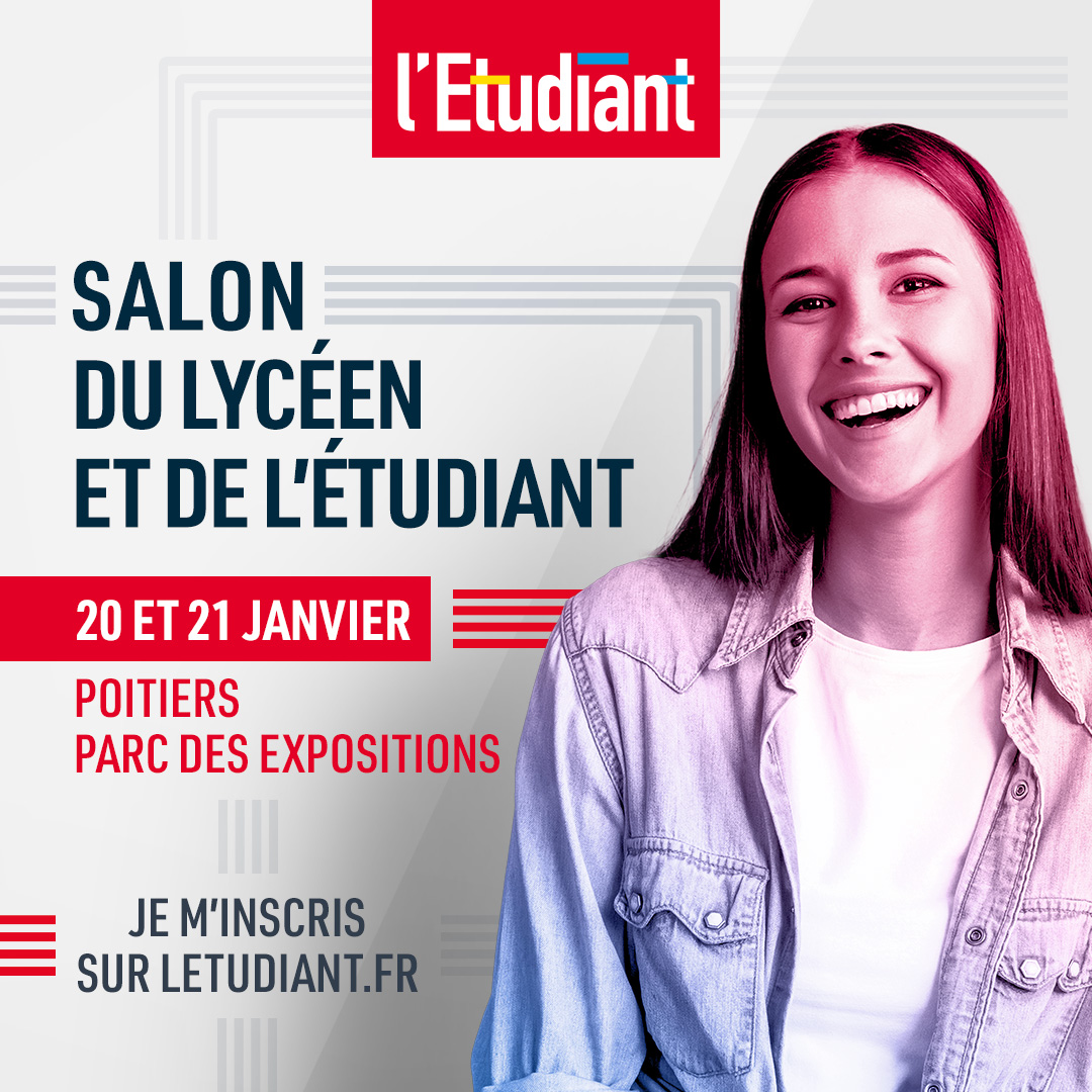 #SALONLETUDIANT • Retrouvez-nous demain à Poitiers pour le Salon du lycéen et de l'étudiant. 🎓

Merci à nos partenaires : <a href="/OnisepNA/">Onisep Nouvelle-Aquitaine</a>, <a href="/acpoitiers/">Académie de Poitiers</a>, @Grand_Poitiers, @poitiersfr, <a href="/NvelleAquitaine/">Nouvelle-Aquitaine</a> &amp; <a href="/UnivPoitiers/">Université de Poitiers</a>

👉 Inscription : …-etudiant-poitiers.salon.letudiant.fr