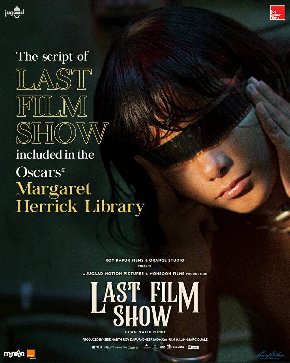 BorntobeAshwani's tweet photo. Oscar Library invites script of #LastFilmShow (#ChhelloShow) to be part of its Core Collection!

@PanNalin #SiddharthRoyKapur #JugaadMotionPictures  @roykapurfilms @Orange_Studio_ #MonsoonFilms @LastFilmShow1 @GoldwynFilms #ChhelloShow #Oscars2023 #LastFilmShowForOscars https://t.co/ktaHRH7wLc