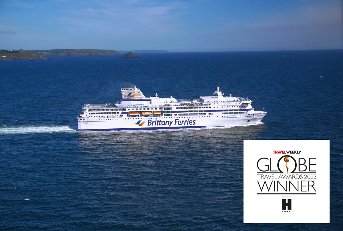 BrittanyFerries's tweet image. We're delighted to have won 'Best Ferry Company' at the Globe Travel Awards, particularly as it was voted for by experts in the industry: travel agents. Thank you for your vote of confidence globetravelawards.co.uk/2023/en/page/w…
#TWGlobes #BrittanyFerries #BF50