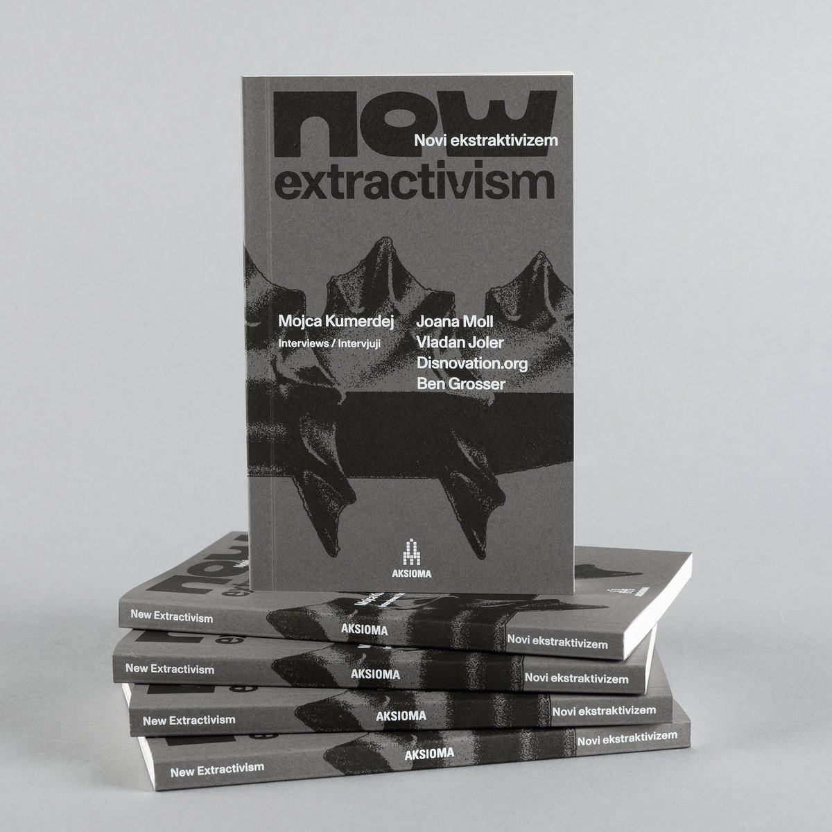 aksiomaorg's tweet photo. The #NewExtractivism book is out! Read 4 interviews writer and publicist #MojcaKumerdej did w/ @joana_moll @TheCreaturesLab @disnovation and @bengrosser! In English and Slovenian language. 
More at: https://t.co/akwgevlzoA https://t.co/Uwi9F1myNs