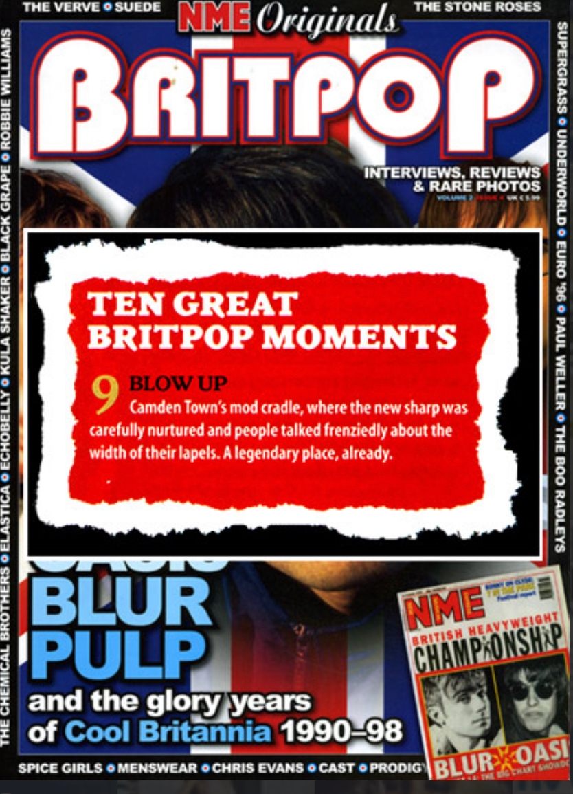 From <a href="/NME/">NME</a> Originals Britpop special from 01/01/2005, <a href="/BlowUp/">Blow Up</a> number 9 in the feature Ten Great Britpop Moments.
See more press cuttings by delving into the Blow Up archive:
blowupclub.com/archive/press-…
#blur #oasis #pulp #suede #NME #britpop90s #britpop #camdenmusic #camden NME
