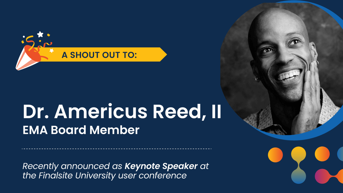 A huge shout out to Dr. Americus Reed, the Whitney M. Young, Jr. Professor of Marketing at the Wharton School and EMA board member, for being selected as a keynote speaker at Finalsite University. hubs.li/Q01xWW6z0