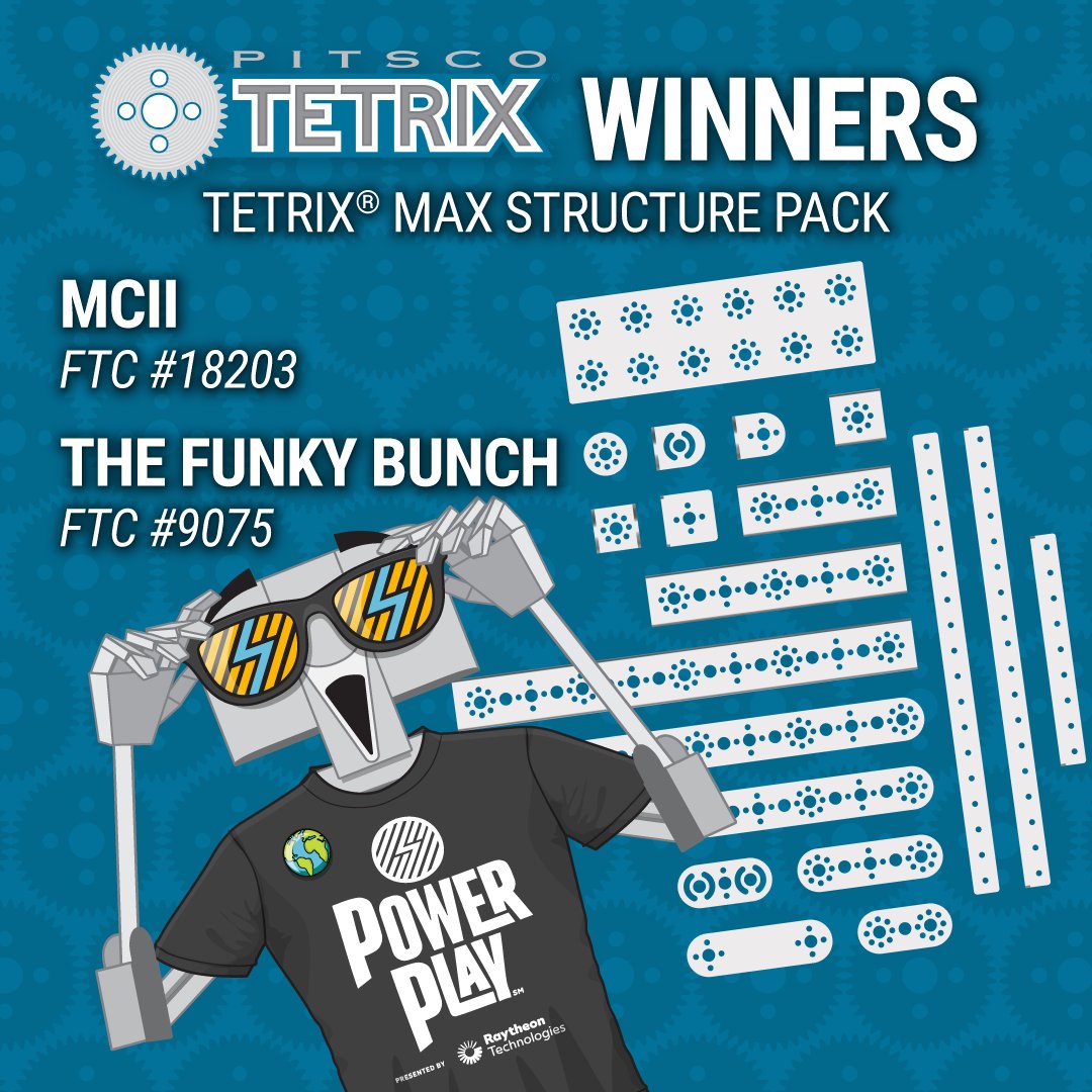 pitscoed's tweet image. #TETRIXTeams winner round-up! ⚡️ 🥳 

Want some inspiration, tips, and expert advice to #BuildABetterBot? Check out our #TETRIXRobotics YouTube channel! ⚙️ 
#omgrobots #morethanrobots #FTCTeams bit.ly/3GXItnS