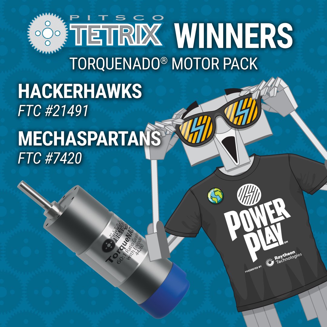pitscoed's tweet image. #TETRIXTeams winner round-up! ⚡️ 🥳 

Want some inspiration, tips, and expert advice to #BuildABetterBot? Check out our #TETRIXRobotics YouTube channel! ⚙️ 
#omgrobots #morethanrobots #FTCTeams bit.ly/3GXItnS