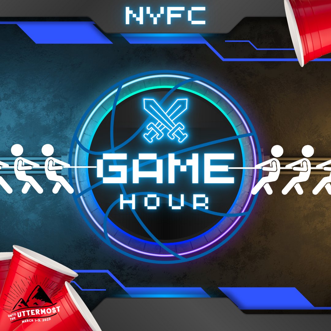 Join us every morning of the conference at 8am for an hour of  GAMES!!! An hour of awesome fun with great prizes!
thenyfc.org  
#NYFC
#GameHour