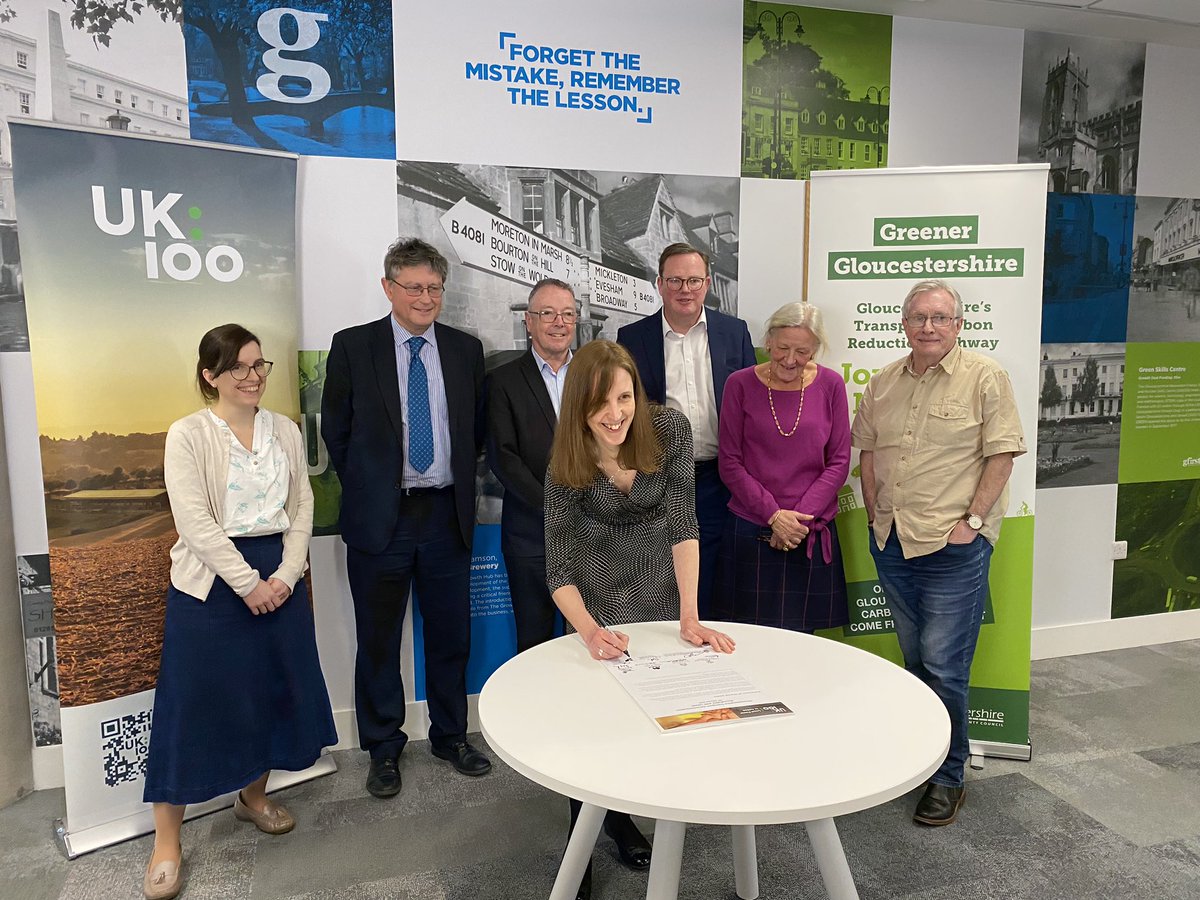 12 politicians, 7 councils and one collective determination to get to Net Zero. Fantastic ambition demonstrated by all 7 councils in Gloucestershire who’ve signed up to aligning efforts to tackle transport emissions.