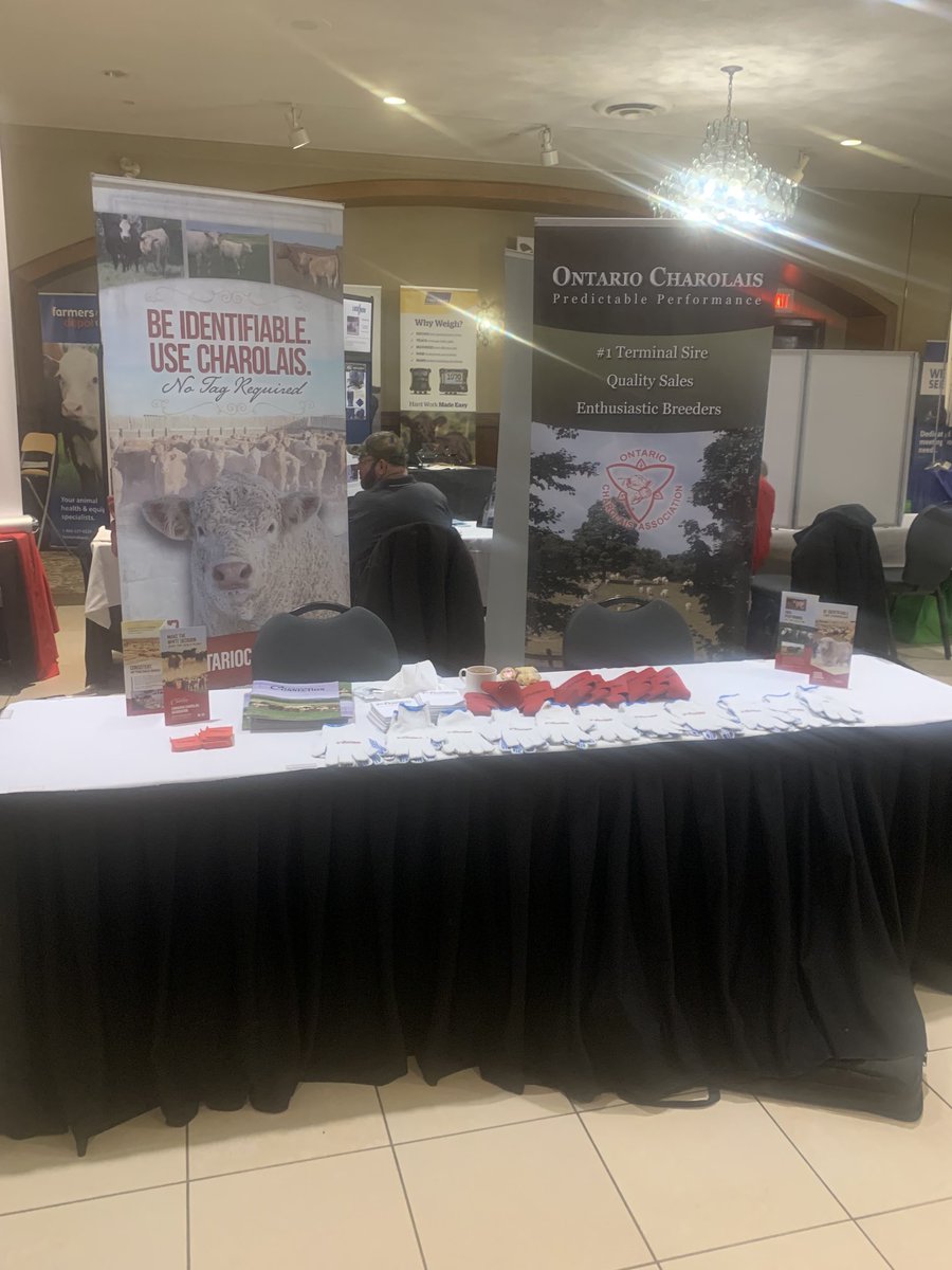 Great to be back to Ontario Cattle feeders nice to meet up with everyone #ontcharolais#canadiancharolais