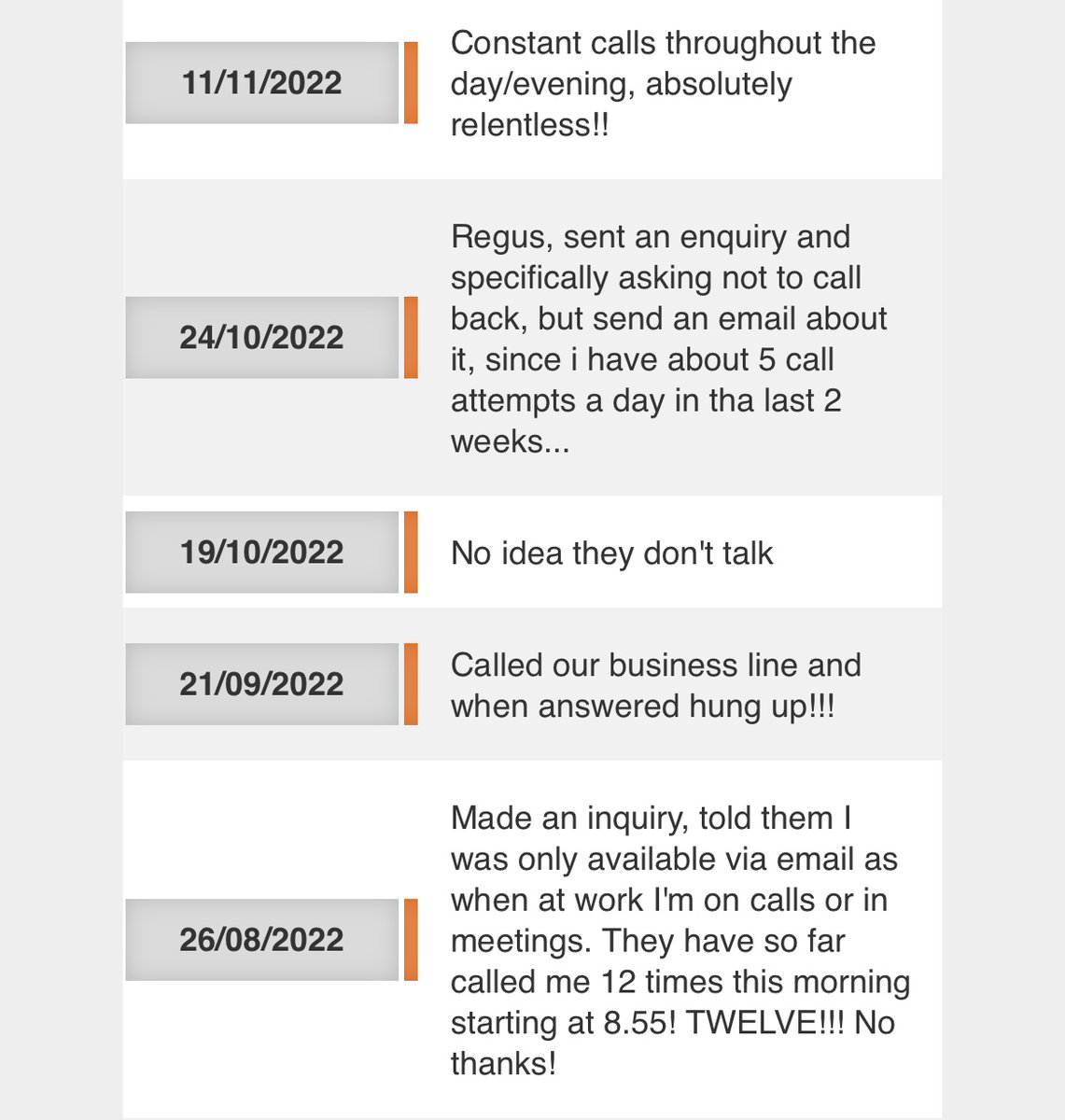 VKilford's tweet photo. @RegusGlobal @Regus_UK 
 I suggest instead of using your time to call multiple times a day, that you sit and look through some feedback. Never been put of using a company quicker in my life with the relentless cold calls. Please remove me from your system IMMEDIATELY. https://t.co/Q0xlP1y3Mh