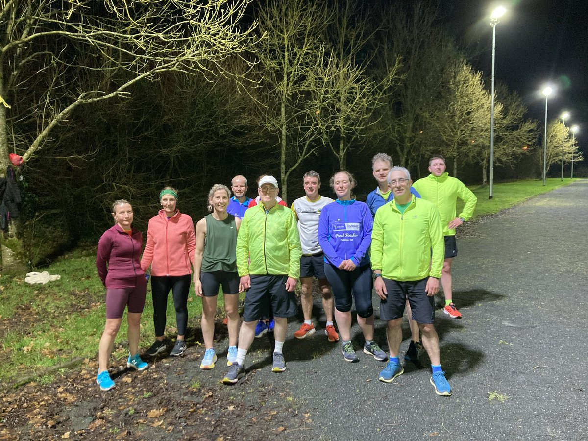 A great number out for our track training session last night with km and mile intervals. The club are holding its annual open day for new members this Sunday at 10am in Donadea Forest, meeting at the coffee shop! Come down and join us! We’re only a little crazy.