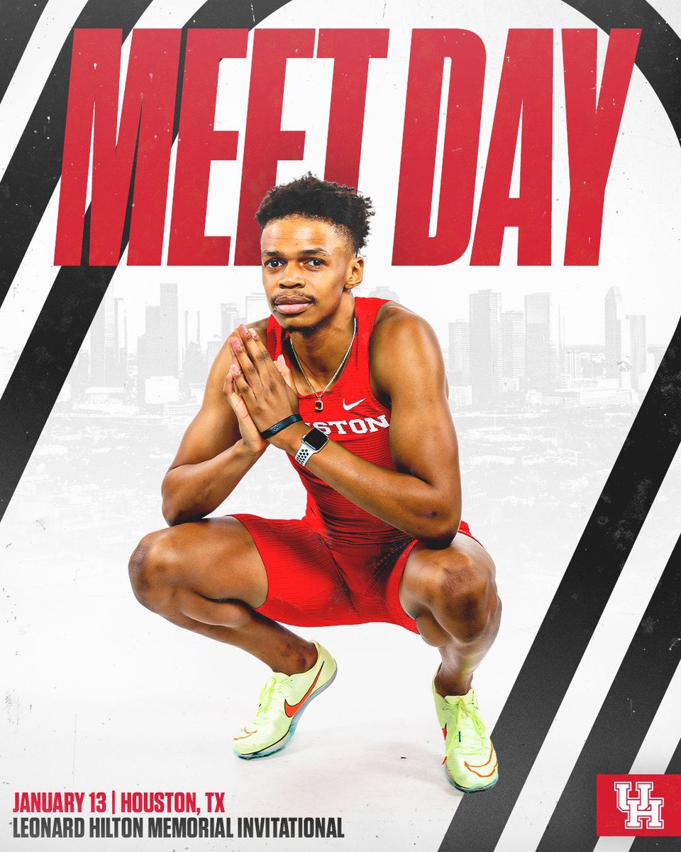 UHCougarTF's tweet photo. You know what day it is! 

📅 Leonard Hilton Memorial Invitational
🕰 9:30 a.m. (field events)
🕰 11:30 a.m. (track events)
📈 https://t.co/MdPpQJiZYr

#HTownSpeedCity https://t.co/vr1NTUwlyN