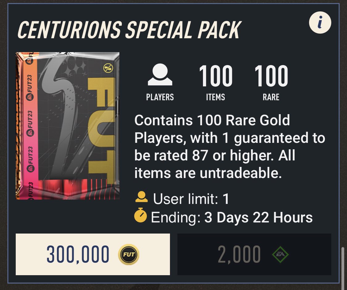 AuzioMF's tweet photo. Anyone want FIFA points to open this pack? 👀

Like, Retweet &amp; Follow and I'll send a few of you FIFA points to open it! 🙂 #FIFA23 https://t.co/yuafTC45sj