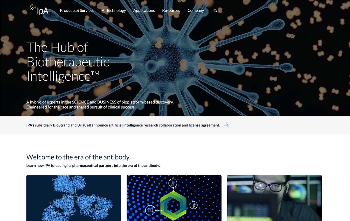 DoelkerMaedchen's tweet image. And another Website Relaunch by @Brandsensations 13.01.2023 on #HubSpotCMS @ImmunoPrecise
ipatherapeutics.com