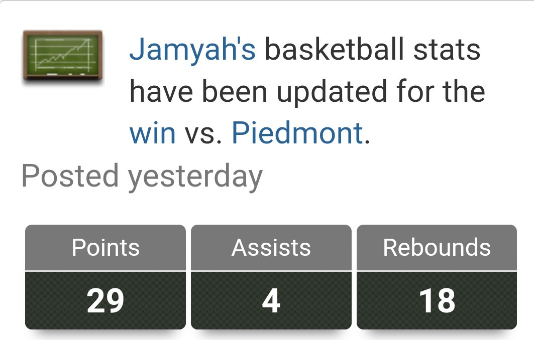 *UNSIGNED*
5'9 '23 G <a href="/JamyahB_/">Jamyah</a>

2nd in scoring state of NC (28.7)

hudl.com/video/3/140599…

<a href="/CumberlandWBB/">Cumberland University Women’s Basketball</a>
<a href="/BluefieldWBB/">Bluefield University WBB</a>
@bpcathletics
<a href="/Bryan_WBB/">Bryan College WBB</a>
<a href="/CULionsWBB/">Columbia Women's Basketball</a>
<a href="/JUTNWBB/">Johnson Women’s Basketball</a>
<a href="/MilliganWBB/">Milligan Women’s Basketball</a>
<a href="/MontreatWBB/">Montreat Women's Basketball</a>
@WbbSau
<a href="/RobertH49933507/">Coach Robert Harris</a>
<a href="/sau_wbb/">Southern Arkansas University WBB</a>
<a href="/LadyBearsball/">ShawU Womens Bball</a>
<a href="/VSUTrojansWBB/">VSUTrojansWBB</a>
<a href="/VUUWBB/">VUUWBB🏀</a>