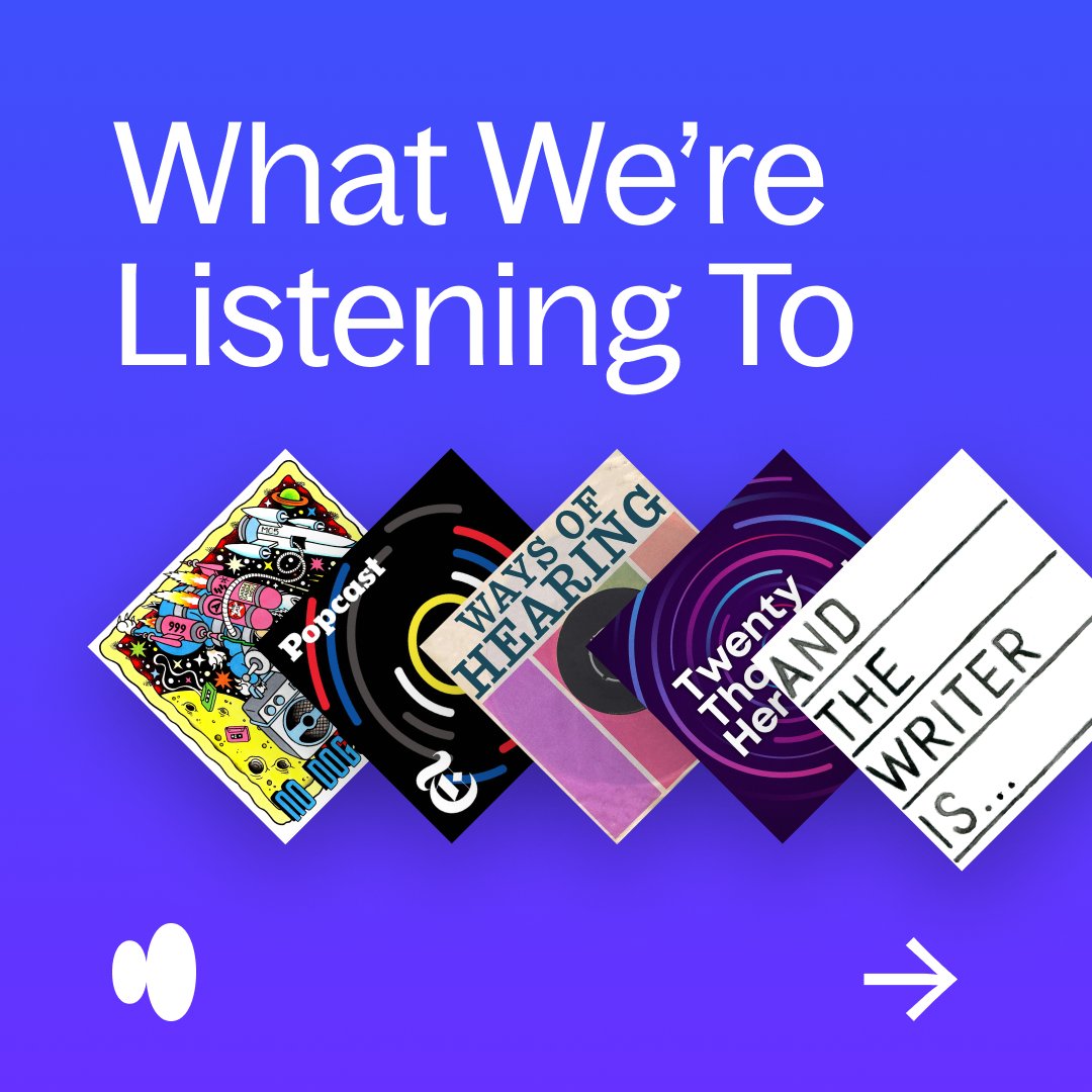 Team Highnote loves audio in all its forms, podcasts included. We've gathered some of our faves from narrative and “behind the music” shows, to critique and pop culture news, including @20korg, <a href="/AndTheWriterIs/">and the writer is</a>, and more. buff.ly/3IIQVbN 

What else should we listen to?
