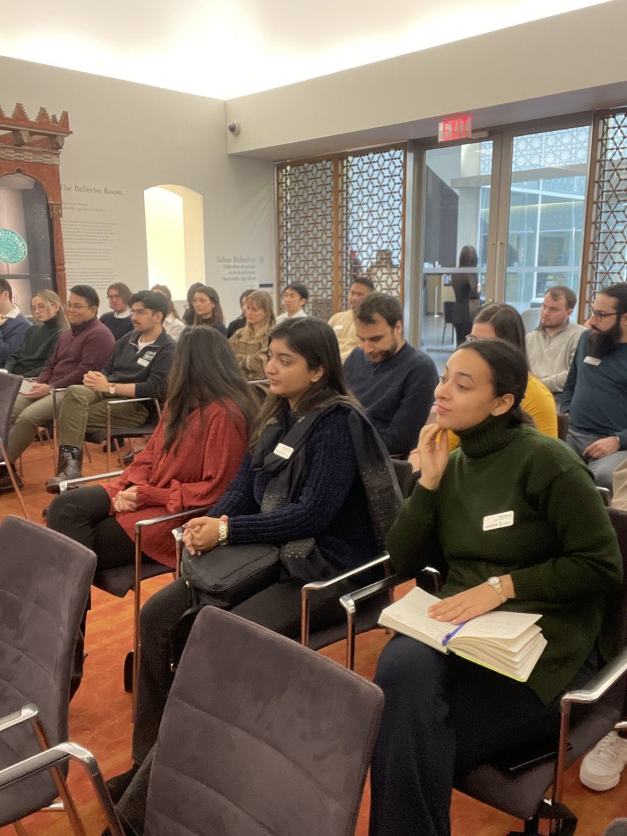 MgaMunk's tweet photo. @munkschool professional program’s #januaryjumpstart visits the @AgaKhanMuseum today to hear from leadership about peacemaking through the arts. “Follow your heart, it will feed your intellect and give you a voice” https://t.co/Z9h7MTgaIy