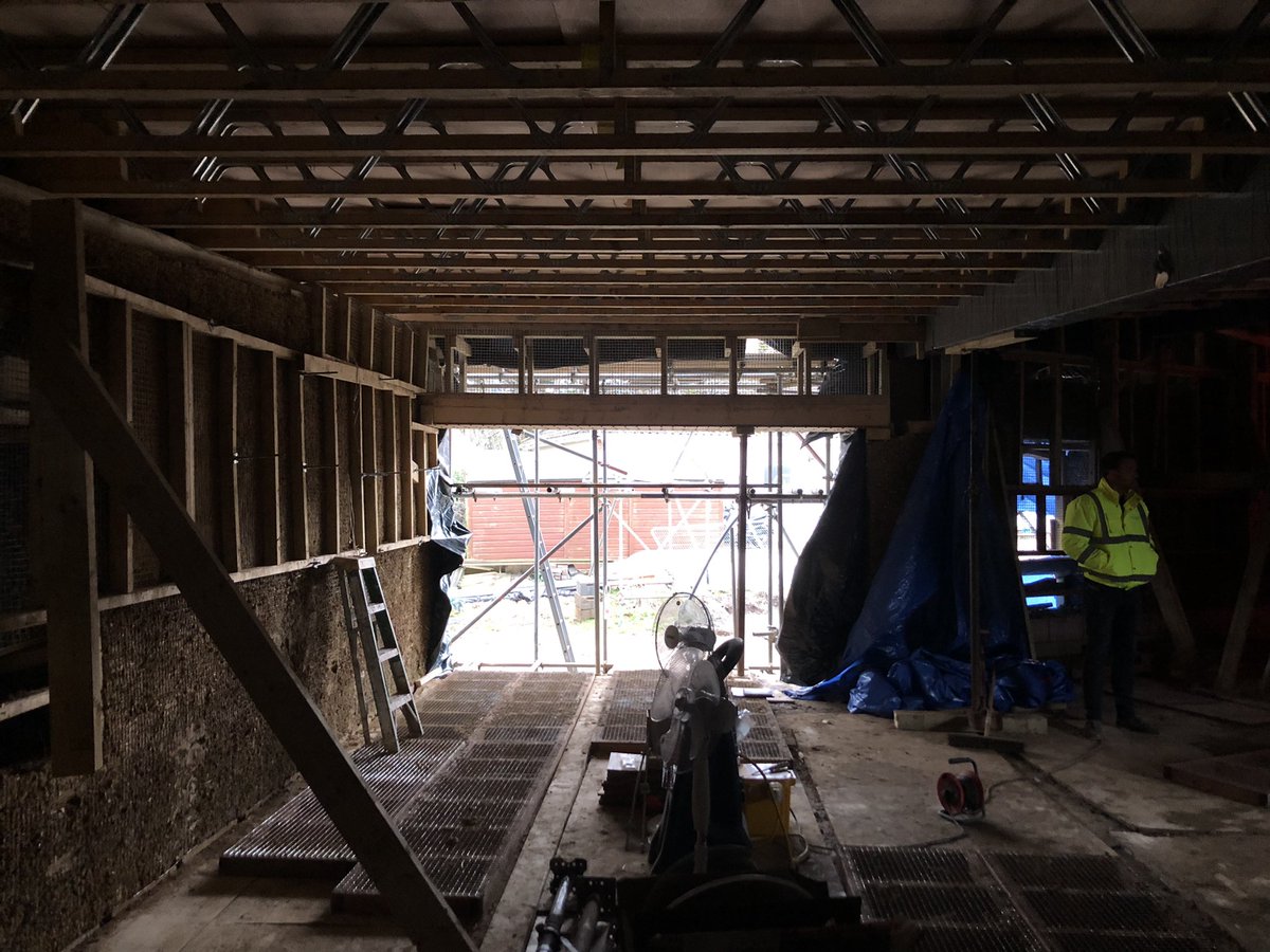 Great to see the spaces taking shape at our CobBauge project, and the contrast between the heavy earthen walls and light-weight roof structure.<a href="/hudsonarch/">HudsonArchitects</a> <a href="/CobBaugeProject/">CobBauge Project</a> <a href="/grocottmurfit/">Grocott & Murfit</a>