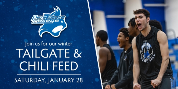 PeruState's tweet photo. Join us for our annual Winter Tailgate and Chili Feed on Saturday, January 28th, 2023! Don't worry, the tailgate will be inside where it will be nice and warm.

This event provides you an opportunity to visit campus and to cheer on the Bobcat basketball teams to victory and enjoy https://t.co/Jjj1AMn9R4