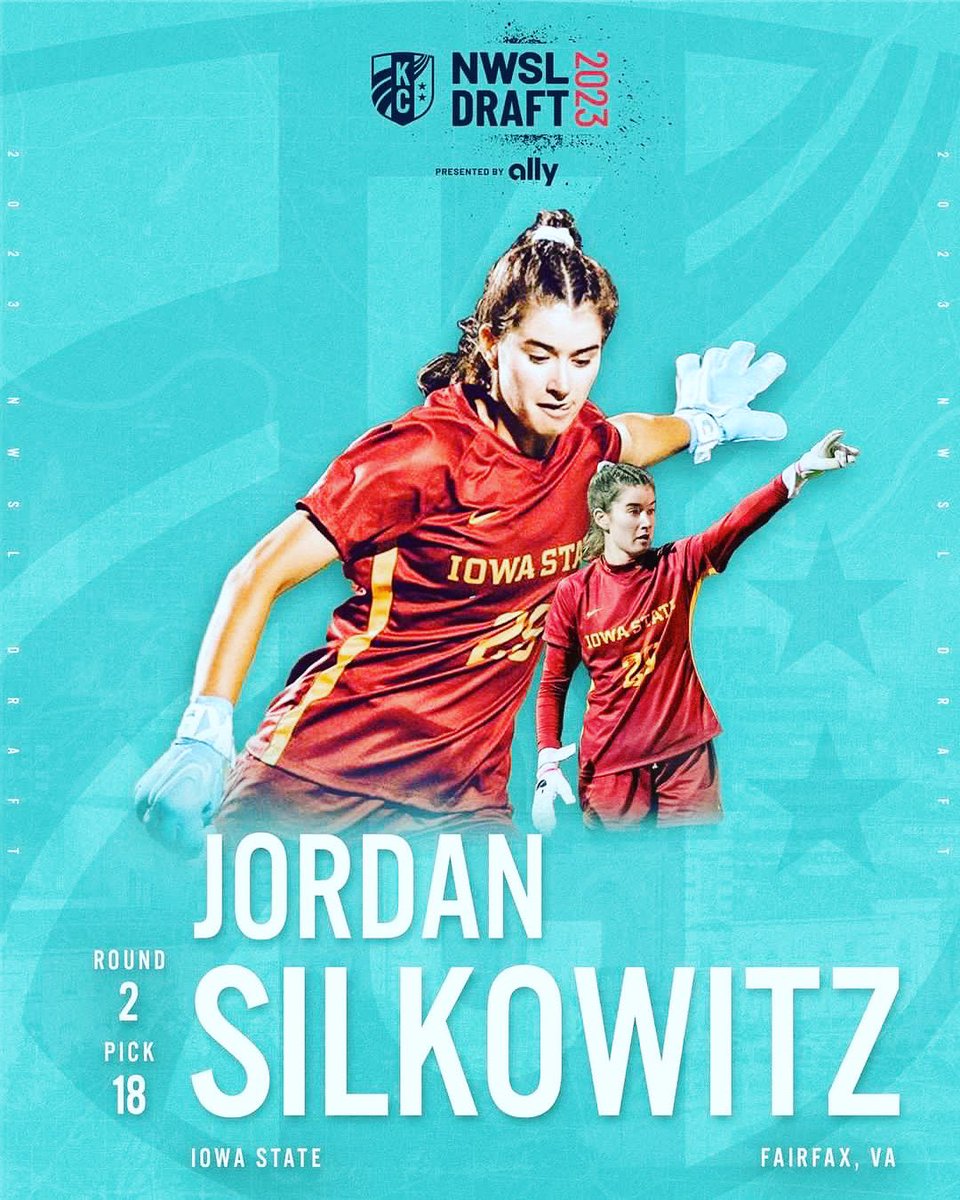 Congrats to Class of 2017 graduate Jordan Silkowitz (<a href="/jordansilkowitz/">Jordan Silkowitz</a>)  who was drafted in the Second Round of the NWSL draft by the Kansas City Current‼️ 

Jordan is the first player in Iowa State history to be drafted in the NWSL draft! 

Great job Jordan and good luck!!