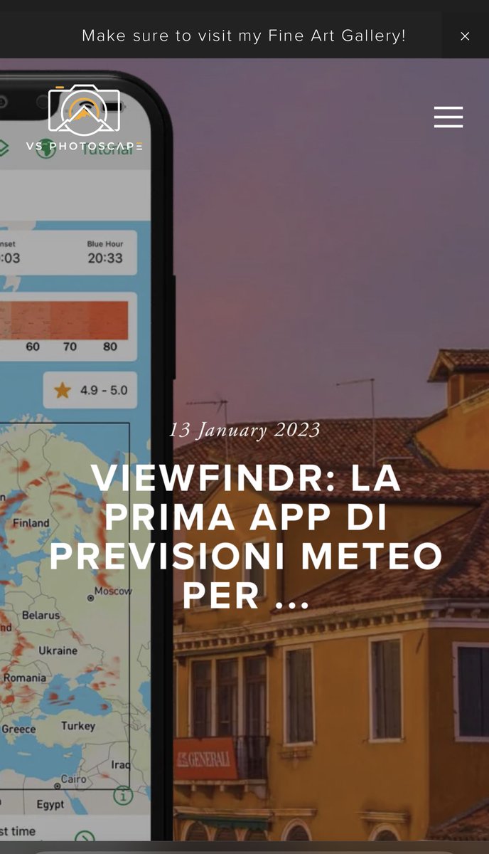 💥Ho lanciato il mio Blog! Prima recensione della nuovissima app VIEWFINDR, creata apposta per fotografi! Leggilo ora 👉 www.vsphotoscape.con/blog 

#blog 
#BloggingCommunity 
#productreview