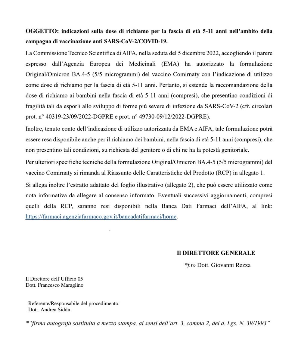 Stef2021rm's tweet photo. Booster 5-11y: approved!
Reccomended for children with pathologies but also for all children on parents request

@gportinari @ares982 @salvo_fedele @DocMicheleFiore @RobiVil @GerardoDAmico @marzio2015 @Cartabellotta @surf4children 

Many thanks to @FABIODITODARO for help&amp;sharing https://t.co/M1Lbjp0iu2