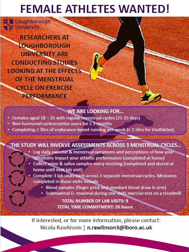 🚨Good folk of Twitter we need your help to spread the word for @nic_rawlinson ambitious female athlete study 👇 RTs greatly appreciated 🙏 @lborouniversity @LboroSport @LboroSSEHS @eis2win