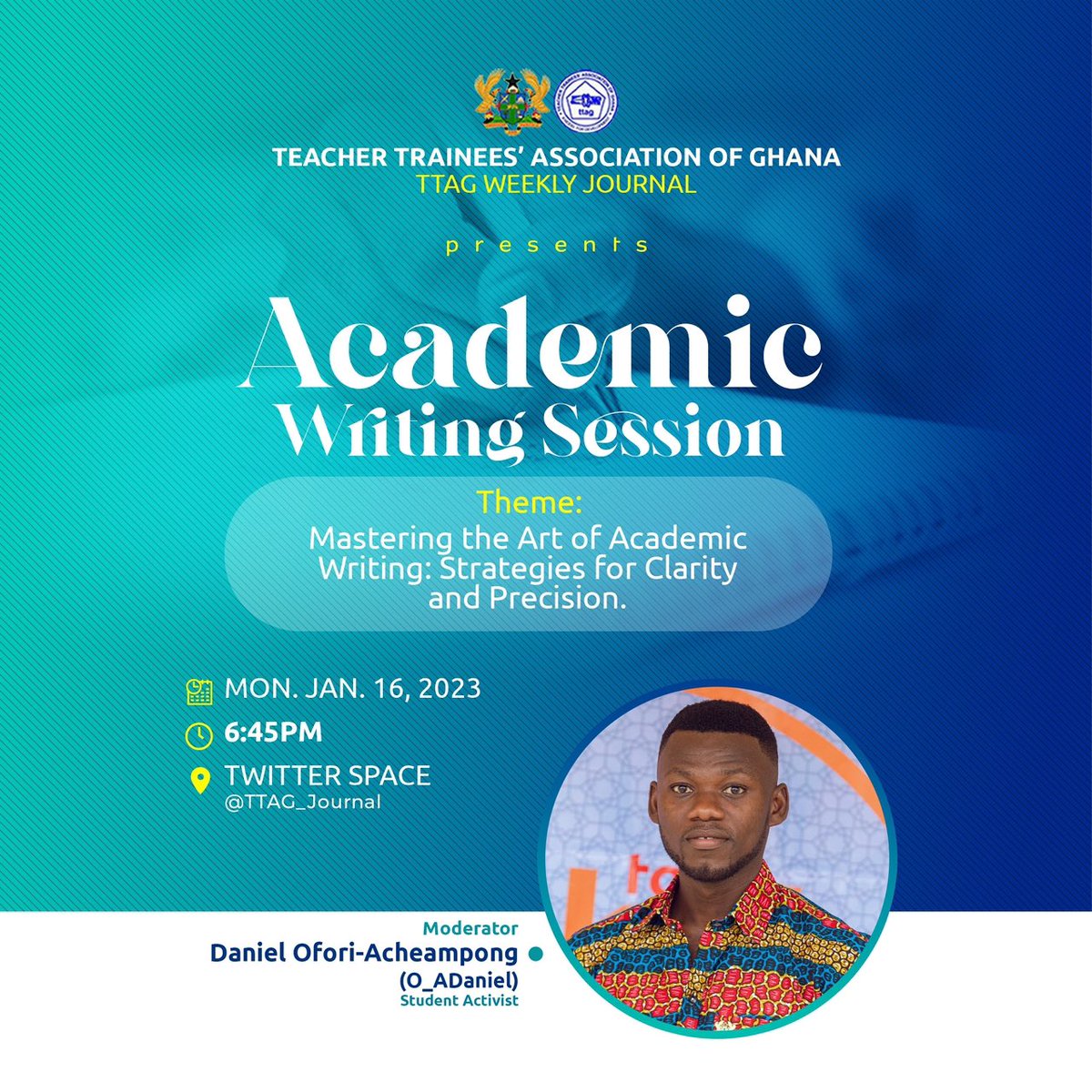 Make this evening to be part of this sessions