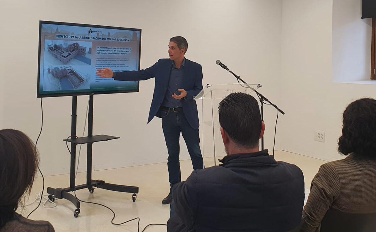 javiRpalacios's tweet photo. Tras años de trabajos y gestiones recuperamos el Molino Borgoñón para los vecinos.Ya es realidad el proyecto para la reintegración del Molino y su entorno como espacio museístico y de eventos culturales en familia.Especial ilusión por un proyecto que une río, patrimonio y cultura https://t.co/2YSKRfE2gH