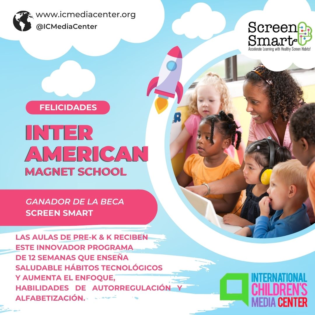 InterAmericanMS's tweet image. IAMS wins SCREEN SMART scholarship! First dual-language school in the
country to receive this award. #StayScreenSmart @PedroCPSCEO
@WBEZeducation @ICMediaCenter