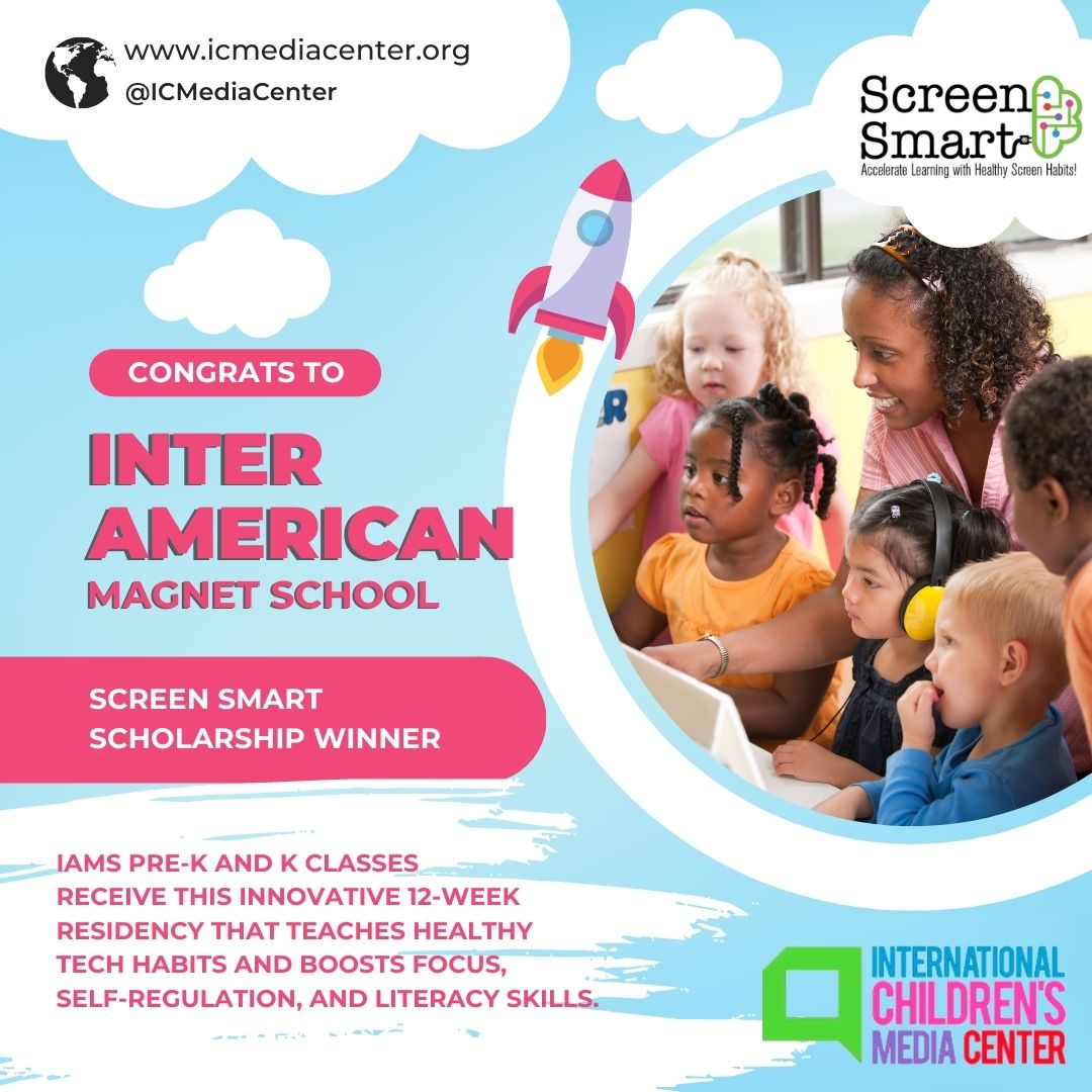 InterAmericanMS's tweet image. IAMS wins SCREEN SMART scholarship! First dual-language school in the
country to receive this award. #StayScreenSmart @PedroCPSCEO
@WBEZeducation @ICMediaCenter
