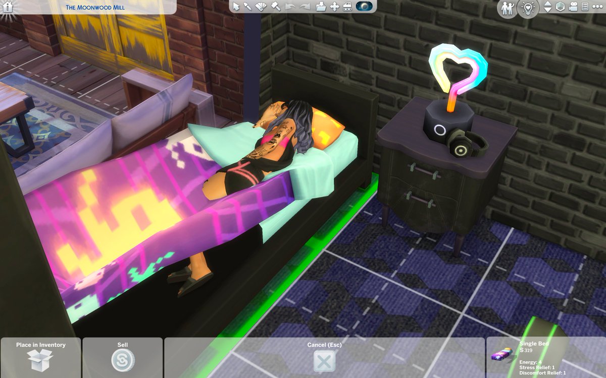 Murply2's tweet photo. @snarky_sims Hii I use these beds all the time but one of the mattresses  (the one for the wicker bed) glitches when my sim sleeps in it. Is there a way to fix this? https://t.co/axpCSPO8aM