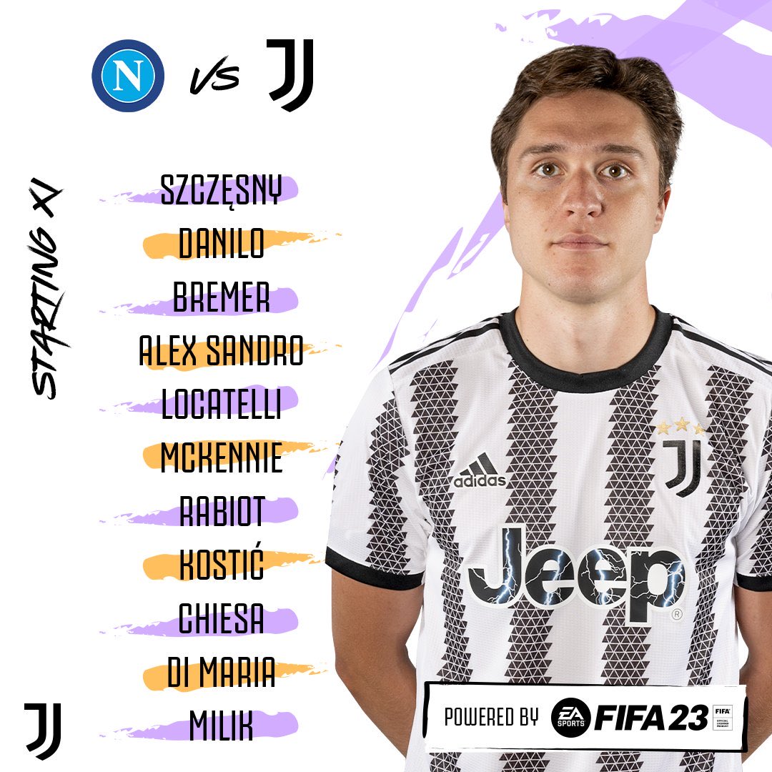 ⚪⚫ Kesebelasan kita untuk #NapoliJuve! 📜😤