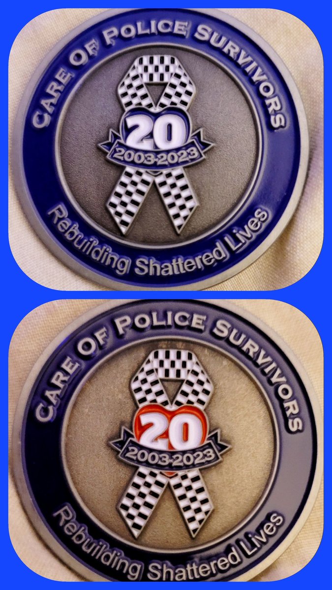 leepiper66's tweet image. Received the beautiful @UK_COPS 20th anniversary challenge coin today. Available on their website #COPSUK #careofpolicesurvivors
